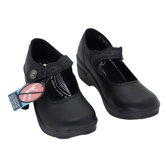 Easy Street Shoes - Easy Street Letsee Women's Slip-Resistant Mary Jane Shoes Black 9.5M